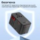 Зарядний пристрій Promate tripmate-gan160 3xUSB-C PD + USB-A QC 160 W GaN Black (tripmate-gan160)