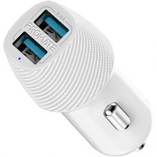 Зарядное устройство Promate voltrip-duo 2xUSB Car Charger 17W White (voltrip-duo.white) - Фото