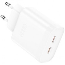 Зарядний пристрій XO L105 2xUSB-C PD35W White (L105.white)
