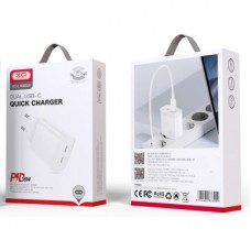 Зарядний пристрій XO L105 2xUSB-C PD35W White (L105.white) - Фото