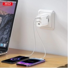 Зарядний пристрій XO L117 2xUSB-C PD45W + 1xUSB-A QC3.0 White (L117.white) - Фото