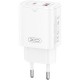 Зарядное устройство XO L130 USB-C PD30W + USB-A QC3.0 White (L130.white)