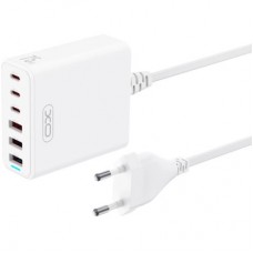 Зарядное устройство XO L133 3xUSB-A + 3xUSB-C 75W White (L133.white)