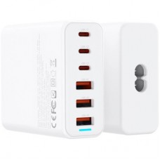 Зарядний пристрій XO L133 3xUSB-A + 3xUSB-C 75 W White (L133.white) - Фото