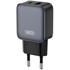 Зарядний пристрій XO L154 USB-C PD20W + USB-A QC3.0 Black (L154.black) - Фото