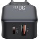 Зарядний пристрій XO L156 USB-C PD30W + USB-A QC3.0 Black (L156.black)