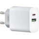 Зарядний пристрій XO L64 USB-A + USB-C 18 W White (L64.white) Зарядний пристрій XO L64 USB-A + USB-C 18 W White (L64.white)