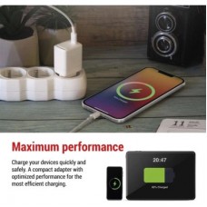 Зарядний пристрій EMOS V01G20 USB-C PD20W GaN (V01G20) - Фото