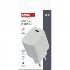 Зарядний пристрій EMOS V01G20 USB-C PD20W GaN (V01G20) - Фото