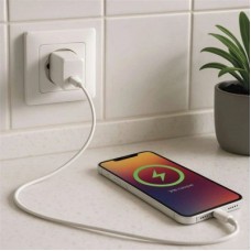 Зарядний пристрій EMOS V01G20 USB-C PD20W GaN (V01G20) - Фото