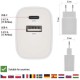Зарядний пристрій EMOS V02B15 1xUSB-A + 1xUSB-C 15 W GaN (V02B15)
