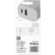 Зарядний пристрій EMOS V02B15 1xUSB-A + 1xUSB-C 15 W GaN (V02B15)