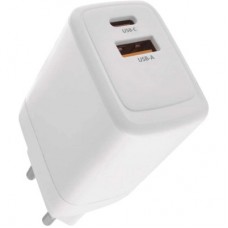 Зарядний пристрій EMOS V04G45 1xUSB-A + 1xUSB-C PD20W GaN (V04G45) - Фото