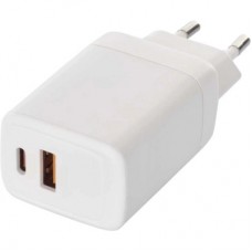 Зарядний пристрій EMOS V04G45 1xUSB-A + 1xUSB-C PD20W GaN (V04G45) - Фото