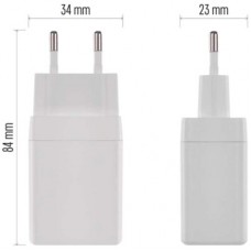Зарядний пристрій EMOS V04G45 1xUSB-A + 1xUSB-C PD20W GaN (V04G45) - Фото