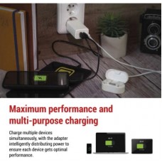 Зарядное устройство EMOS V05G65 1xUSB-A + 2xUSB-C PD65W GaN (V05G65) - Фото