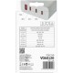 Зарядний пристрій EMOS V06G120 1xUSB-A + 3xUSB-C PD120W GaN (V06G120)