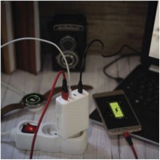 Зарядний пристрій EMOS V06G120 1xUSB-A + 3xUSB-C PD120W GaN (V06G120) - Фото