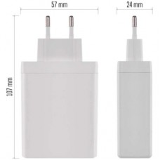 Зарядний пристрій EMOS V06G120 1xUSB-A + 3xUSB-C PD120W GaN (V06G120) - Фото