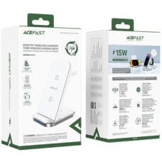 Зарядний пристрій Acefast E15 Wireless QI 3in1 15 W Black (6974316281986) - Фото