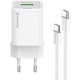 Зарядний пристрій ColorWay C101A GaN Mini 20 W PD PPS USB-C + USB-A QC4.0 + cable USB-C to USB-C black