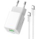 Зарядний пристрій ColorWay C101A GaN Mini 20 W PD PPS USB-C + USB-A QC4.0 + cable USB-C to USB-C black