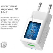Зарядний пристрій ColorWay C101A GaN Mini 20 W PD PPS USB-C + USB-A QC4.0 + cable USB-C to USB-C black - Фото