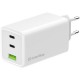 Зарядний пристрій ColorWay C101B GaN Mini 100 W PD PPS 2xUSB-C + USB-A white (CW-CHS061PD-WT)