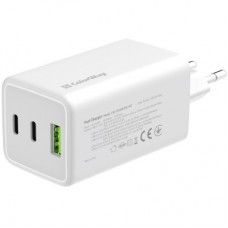 Зарядний пристрій ColorWay C101B GaN Mini 100 W PD PPS 2xUSB-C + USB-A white (CW-CHS061PD-WT) - Фото