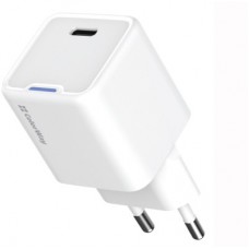 Зарядний пристрій ColorWay C101C GaN Mini 20 W PD PPS USB-C white (CW-CHS059PD-WT) - Фото