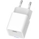Зарядний пристрій ColorWay C101C GaN Mini 20 W PD PPS USB-C white (CW-CHS059PD-WT)