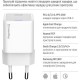 Зарядний пристрій ColorWay C101D GaN Mini 20W PD PPS USB-C + cable USB-C to Lightning white
