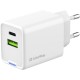 Зарядний пристрій ColorWay C101E GaN Mini 45 W PD PPS USB-C + USB-A QC4.0 white (CW-CHS060PD-WT)