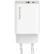Зарядний пристрій ColorWay C101E GaN Mini 45 W PD PPS USB-C + USB-A QC4.0 white (CW-CHS060PD-WT)