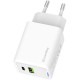 Зарядний пристрій ColorWay C101E GaN Mini 45 W PD PPS USB-C + USB-A QC4.0 white (CW-CHS060PD-WT)