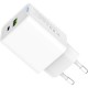 Зарядний пристрій ColorWay C101E GaN Mini 45 W PD PPS USB-C + USB-A QC4.0 white (CW-CHS060PD-WT)
