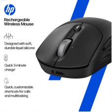 Мышка HP 700 Rechargeable Wireless/Bluetooth Black (AZ7B0AA) - Фото