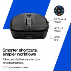 Мышка HP 700 Rechargeable Wireless/Bluetooth Black (AZ7B0AA) - Фото