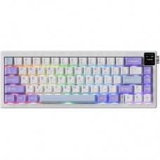 Клавіатура Ajazz AK650 Flying Fish Switch Purple RGB USB/Wireless/Bluetooth UA Purple (AK650-FF-PWB) Клавіатура Ajazz AK650 Flying Fish Switch Purple RGB USB/Wireless/Bluetooth UA Purple (AK650-FF-PWB) - Фото