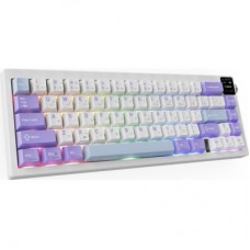 Клавіатура Ajazz AK650 Flying Fish Switch Purple RGB USB/Wireless/Bluetooth UA Purple (AK650-FF-PWB) Клавіатура Ajazz AK650 Flying Fish Switch Purple RGB USB/Wireless/Bluetooth UA Purple (AK650-FF-PWB) - Фото