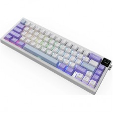 Клавіатура Ajazz AK650 Flying Fish Switch Purple RGB USB/Wireless/Bluetooth UA Purple (AK650-FF-PWB) Клавіатура Ajazz AK650 Flying Fish Switch Purple RGB USB/Wireless/Bluetooth UA Purple (AK650-FF-PWB) - Фото