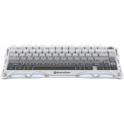 Клавиатура GravaStar Mercury K1 TKL Wireless/Bluetooth/USB UA White (GSK1_GWHT)