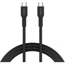 Дата кабель USB-C to USB-C 1.0m OnWire 60CL C-C 60 W COLOR Braided 1 m Black Canyon (CND-CCAP60AB10B) - Фото
