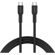 Дата кабель USB-C to USB-C 1.0m OnWire 60CL C-C 60 W COLOR Braided 1 m Black Canyon (CND-CCAP60AB10B)