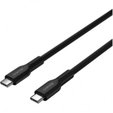 Дата кабель USB-C to USB-C 1.0m OnWire 60CL C-C 60 W COLOR Braided 1 m Black Canyon (CND-CCAP60AB10B) - Фото