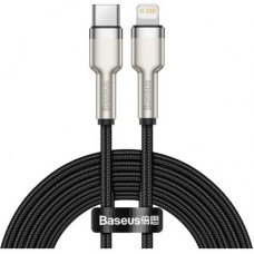 Дата кабель USB-C to Lightning 2.0m Cafule Metal PD 20W black Baseus (CATLJK-B01)