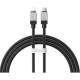 Дата кабель USB-C to Lightning 2.0m CoolPlay Fast Charging 20W black Baseus (CAKW000101)