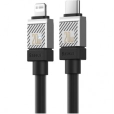 Дата кабель USB-C to Lightning 2.0m CoolPlay Fast Charging 20W black Baseus (CAKW000101) - Фото
