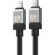 Дата кабель USB-C to Lightning 2.0m CoolPlay Fast Charging 20W black Baseus (CAKW000101) Дата кабель USB-C to Lightning 2.0m CoolPlay Fast Charging 20W black Baseus (CAKW000101)