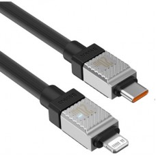 Дата кабель USB-C to Lightning 2.0m CoolPlay Fast Charging 20W black Baseus (CAKW000101) - Фото